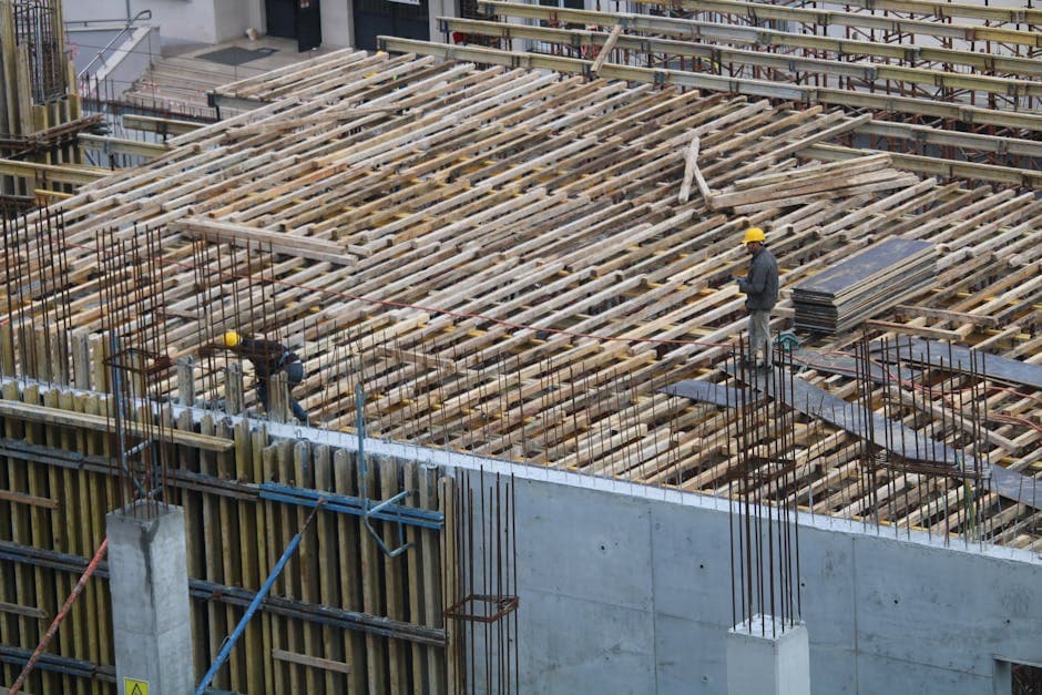 Construcción de piscina de obra con hormigón armado